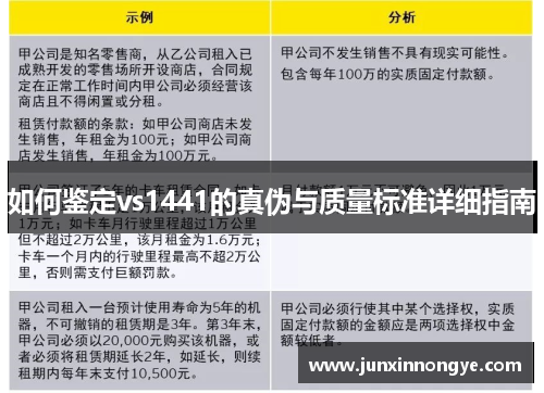 如何鉴定vs1441的真伪与质量标准详细指南